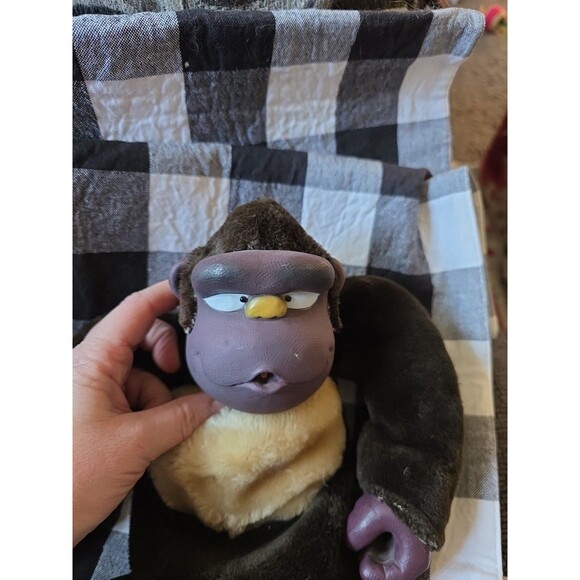 2-‎ Vintage Gorilla Monkey Plush Rubber Face Hands Feet Golf Head Covers READ - Picture 3 of 12